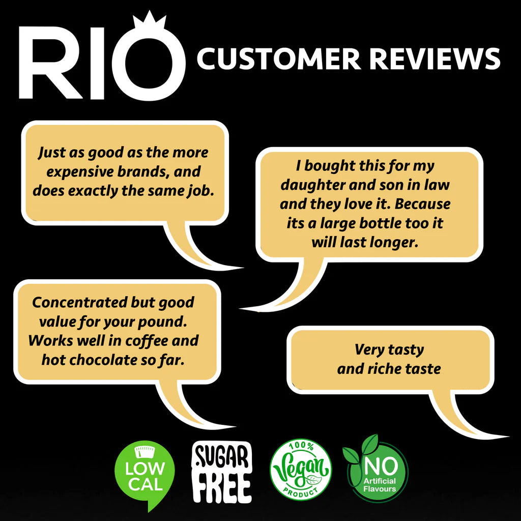 Rio Sugar Free Caramel Coffee Syrup - 1 Litre